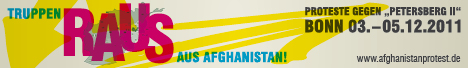 Demo: Truppen raus aus Afghanistan